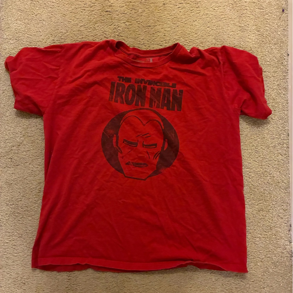 Red Iron Man Graphic T-Shirt